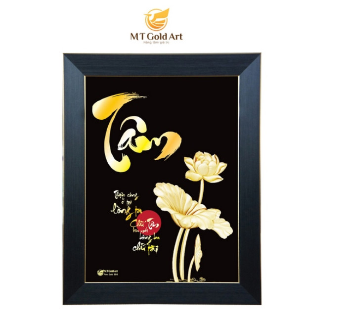 10 mẫu tranh chữ tâm thư pháp độc đáo bạn không nên bỏ qua (1)