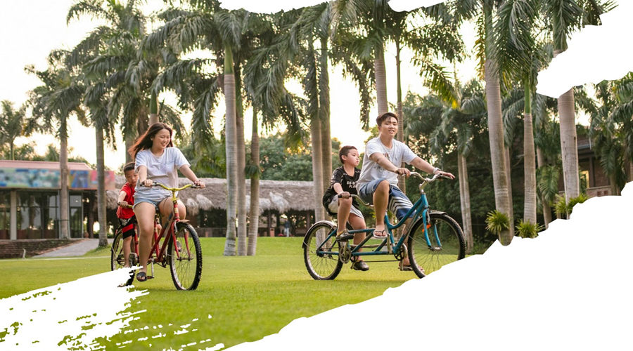 đạp xe ở asean resort
